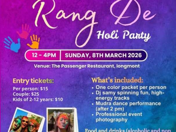 Rang De Holi Party !!