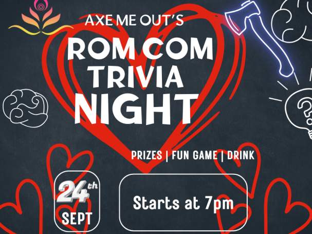 Rom - Com Trivia at Axe Me Out