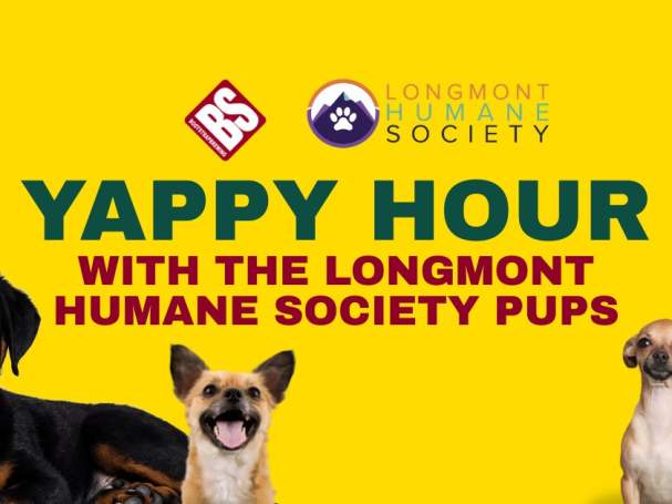 Yappy Hour Adoption event with the Longmont Humane Society at Bootstrap Brewing!