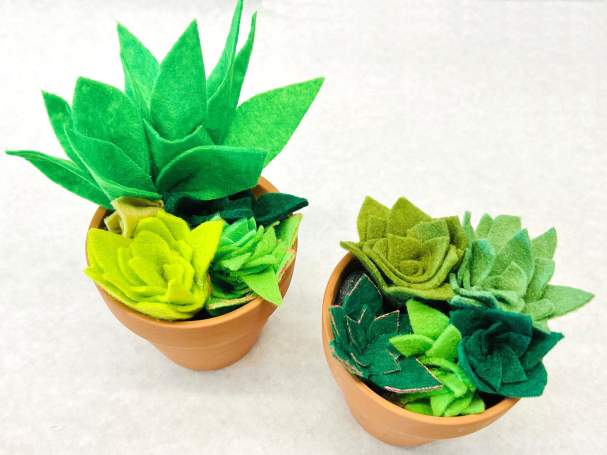 Art & Sip: Felt Succulents