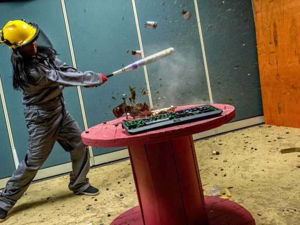 An Evening at the Rage Room with the Grief collective