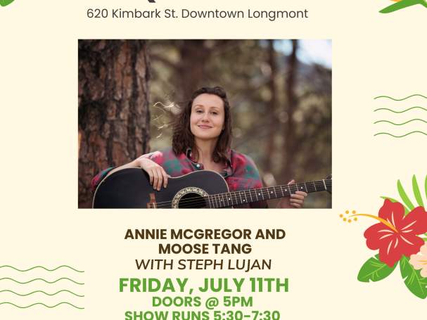 Free backyard BBQ + Concert with Annie McGregor and Moose Tang with Steph Lujan