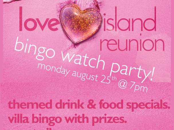 Love Island Reunion Bingo Watch Party Pop Up!