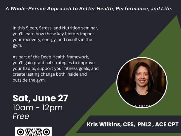 Sleep, Stress and Nutrition Seminar