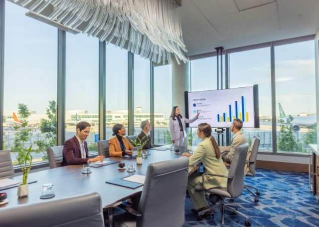 People in meeting room