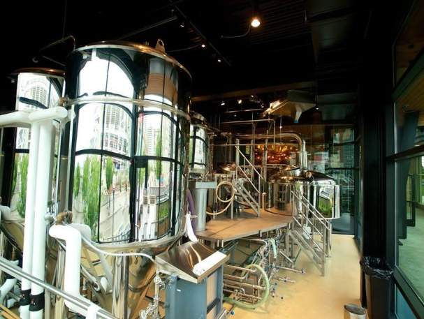 Moerlein Lager House brewing tanks (photo: Moerlein Lager House)