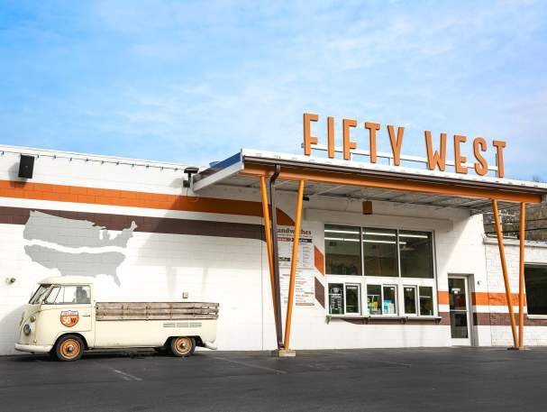 The exterior of Fifty West