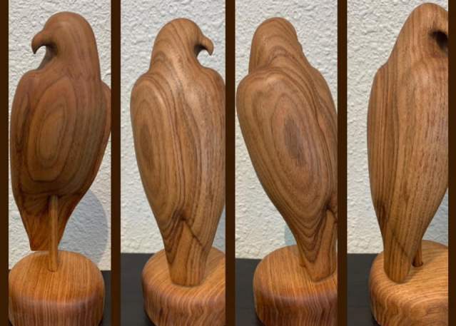 Butternut top carving wood
