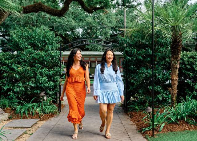 Walking into The Chloe on Saint Charles Avenue