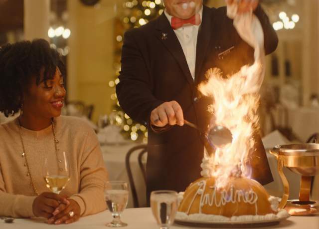 Baked Alaska for Christmas at Antoine's