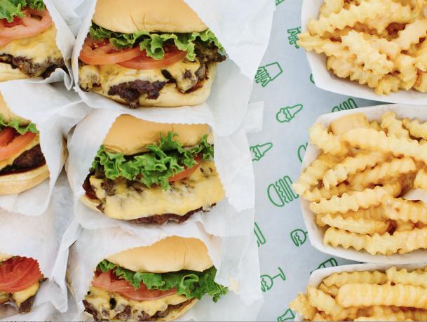 Burgers and fries
