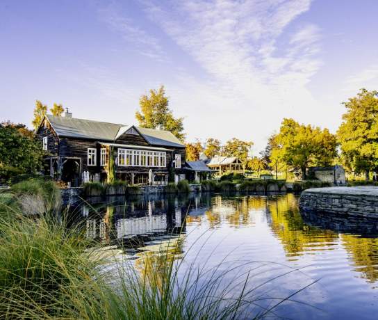 A beautiful landscape shot of Millhouse Restaurant in Millbrook Resort