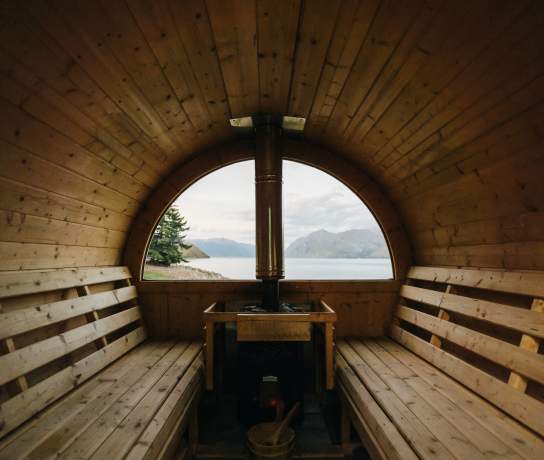 Views from the Secret Sauna at Lake Hawea