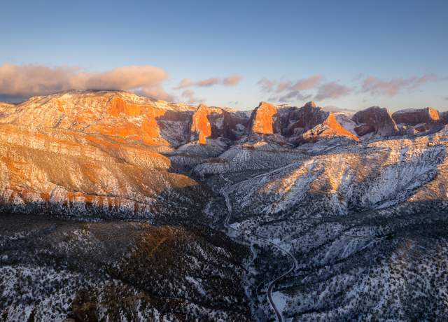 Kolob Canyons in the Snow | Zion National Park