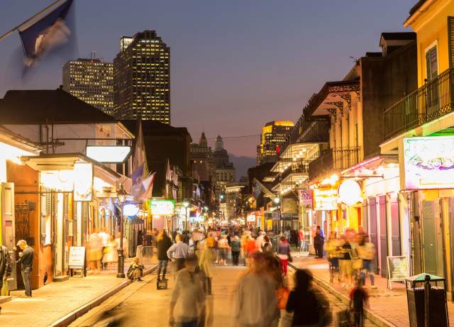 Bourbon Street at Night