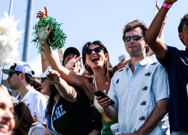 Football Fans Cheer on Tulane’s Green Wave at Yulman Stadium