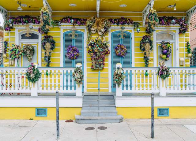 French Quarter Mardi Gras Decorations
