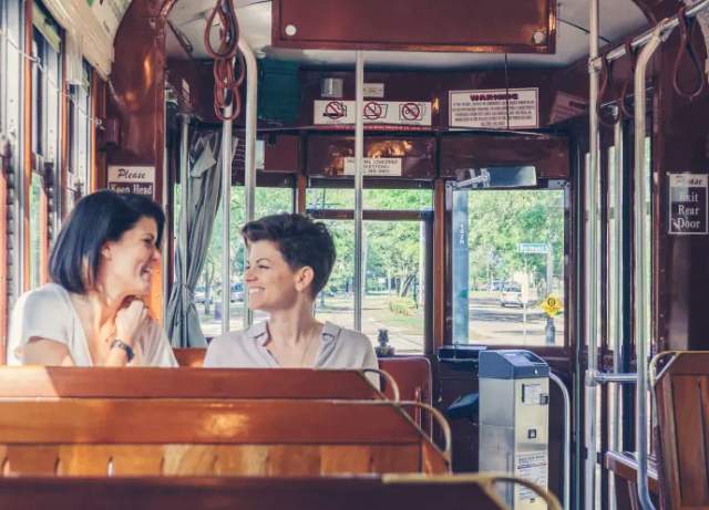 LGBT Couple on Streetcar