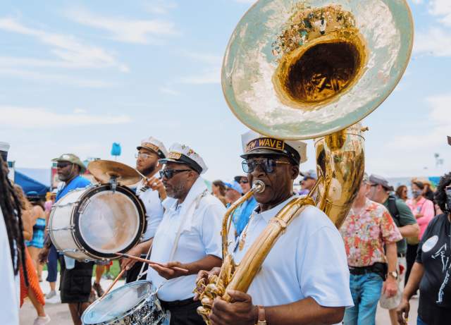New Wave Brass Band at Jazz Fest