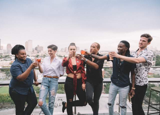 Drinks at the Hot Tin Rooftop Bar