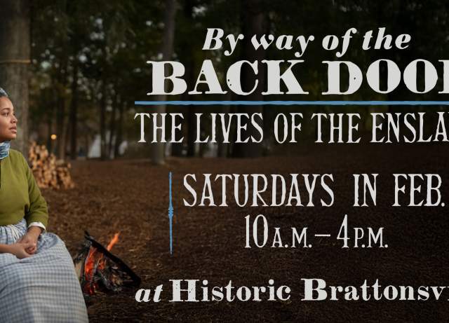 Living History Saturdays--By Way of the Back Door