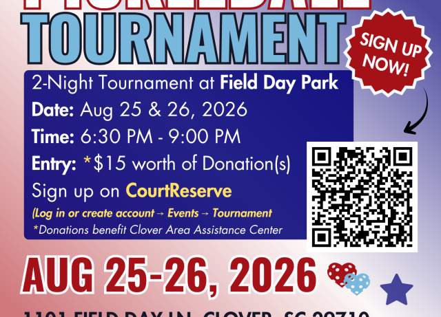 Pickleball Food Drive Tournament at Field Day Park