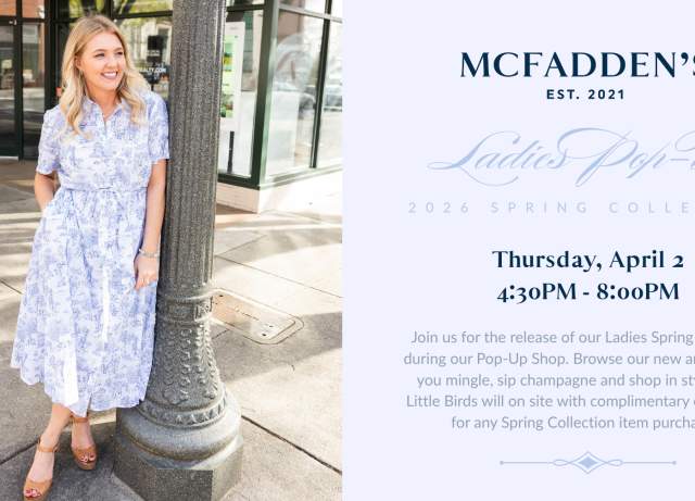 McFadden's Ladies Spring Collection Pop-Up