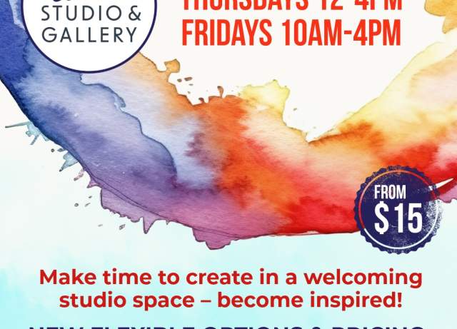 Create with Us during Open Art Studio Sessions