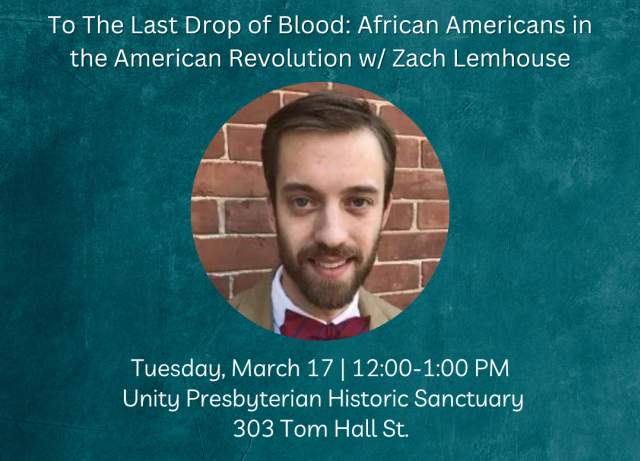 Lunch & Learn: To the Last Drop of Blood