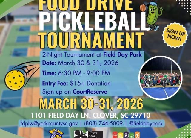 Food Drive Pickleball Tournament at Field Day Park