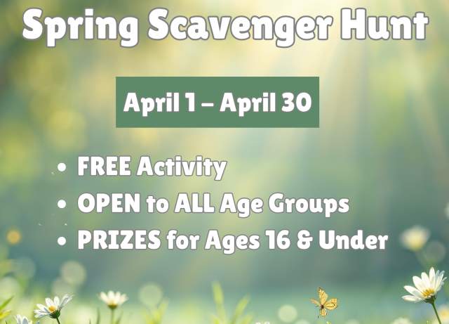 Ebenezer Park Spring Scavenger Hunt