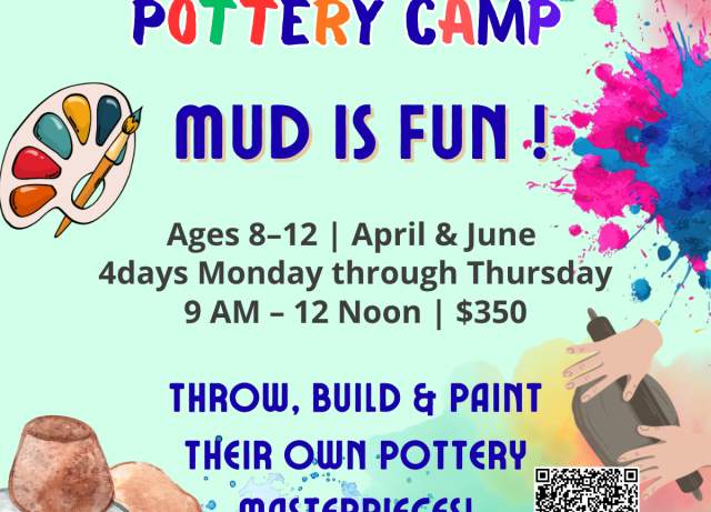 Spinning out Pottery Studio Spring & Summer Pottery Camp 4 -half days Monday thru Thursday