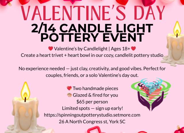 Pottery By Candle Light @ Spinning Out Pottery Studio