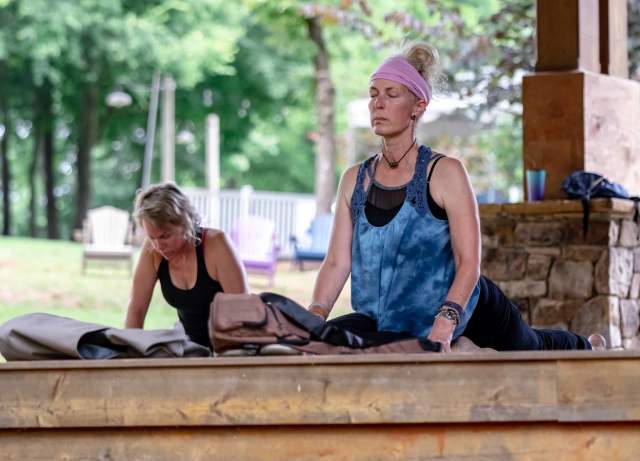 Evening Unwind Yoga at Comporium Amphitheater at Dairy Barn Entrance