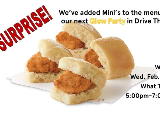 Minis Drive and Dine Glow Party