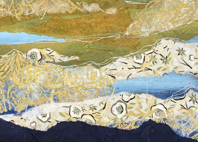 LAYERED FRAGMENTS: Abstract Mixed-Media Collage