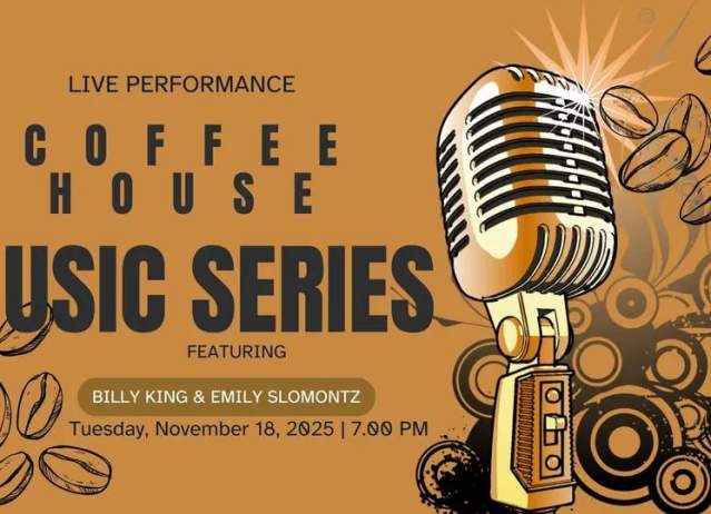 Coffee House Music Series: Billy King & Emily Slomontz
