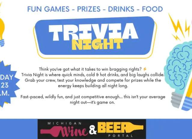 Trivia Night – Thursday, July 23, 2026