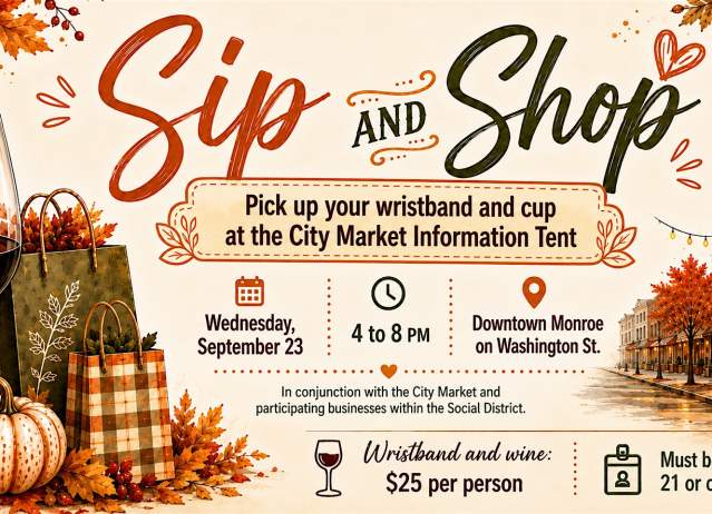 City Market featuring "Sip and Shop"