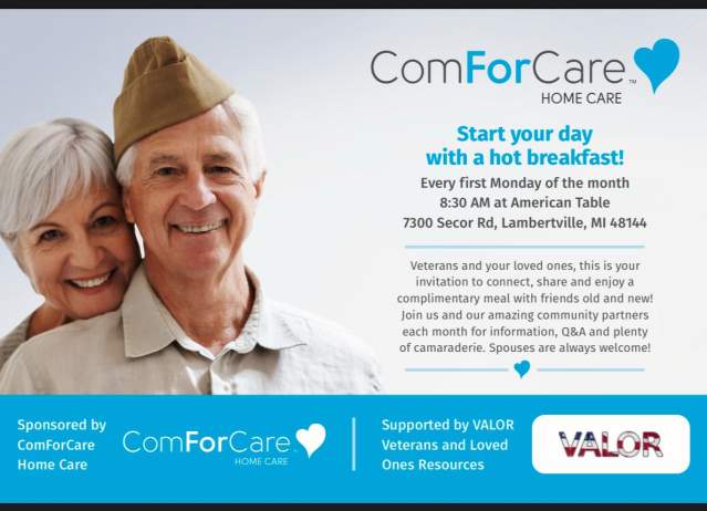 Monthly Veteran's Breakfast