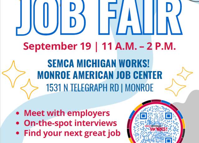 Michigan Works! Monroe American Job Center Job Fair