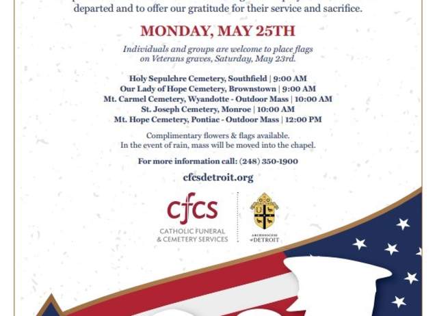 Memorial Day Mass 2026