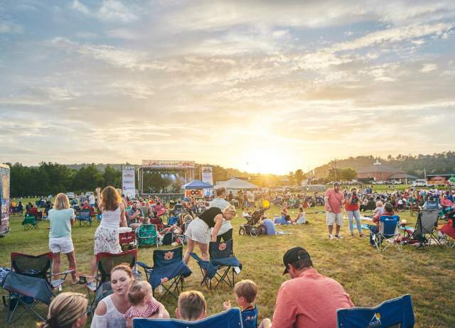 Concert goers enjoy live music at ChelseaFest and the Big Kaboom.