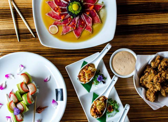 Tsunami Sushi Food Spread