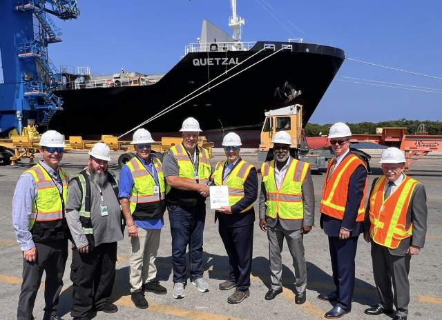 Port Everglades Welcomes First Cargo Ship Powered by LNG to call Port
