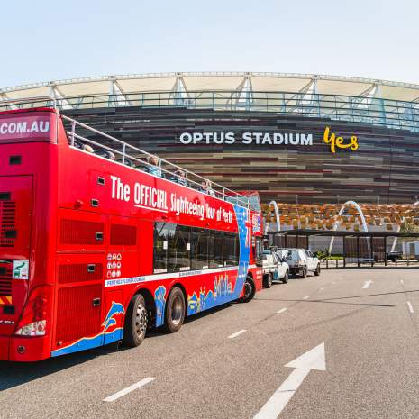 Explore Perth Bus at Optus Stadium, Perth City