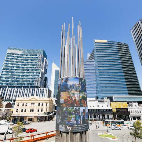 Digital Tower at Yagan Square, Perth City