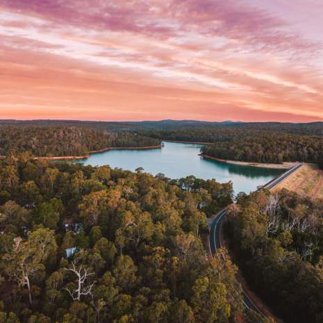 Waroona Dam at Sunset