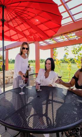 Patio Wine Tasting at SpearHead Winery 1