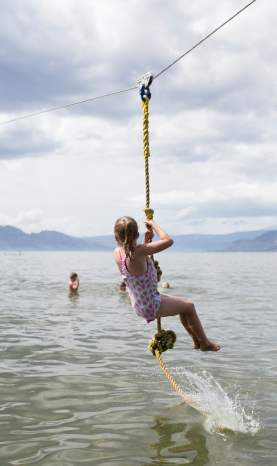 Zipline at Gyro Beach